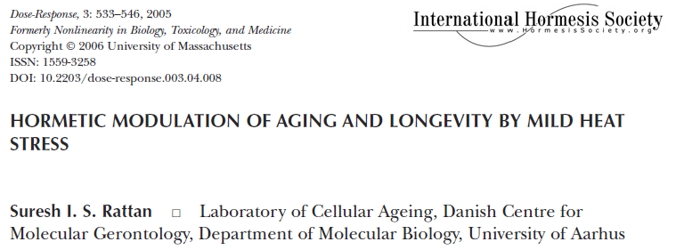 Antroterapia - Hormetic modulation of aging and longevity by mild heat stress