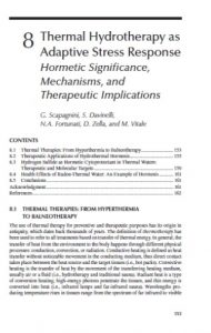 Trattati - Ormesi termale - Thermal Hydrotherapy as adaptive stress response